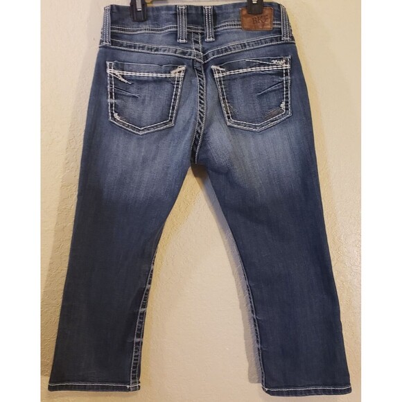 BKE Denim - BKE Cropped Culture Jeans Womens Low Rise Medium Wash Size 28